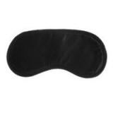 Soft Plush Blindfold Mask - Black